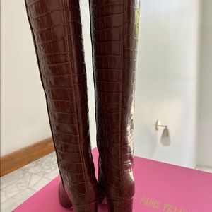 Paris Texas | Shoes | Paris Texas Python Print 0 Heel Boot Brand New ...